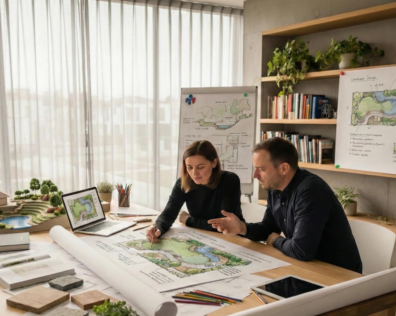 Skica plana za uređenje vrta