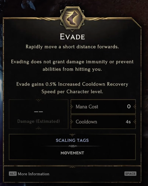 New Evade Mechanic