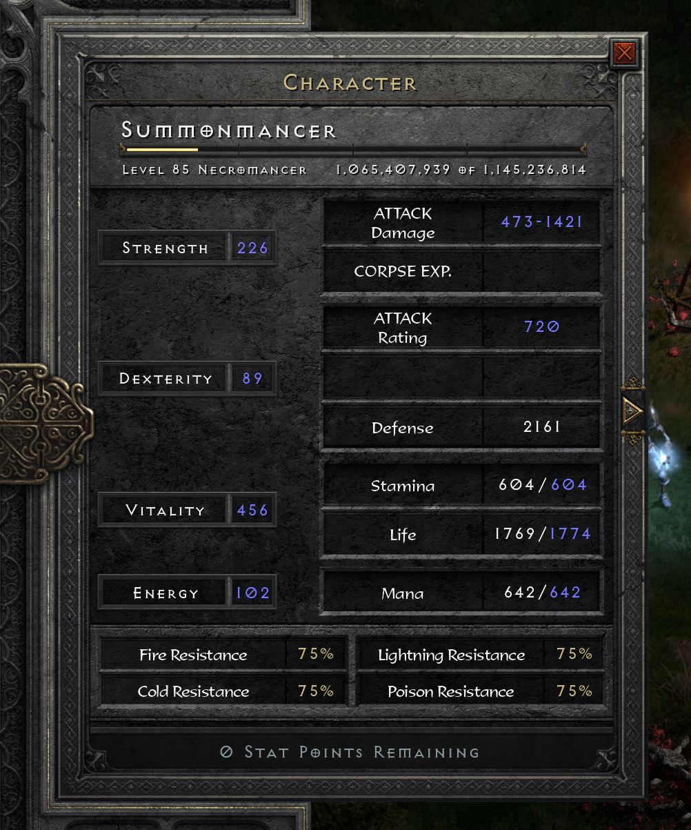 Stat Point Allocation