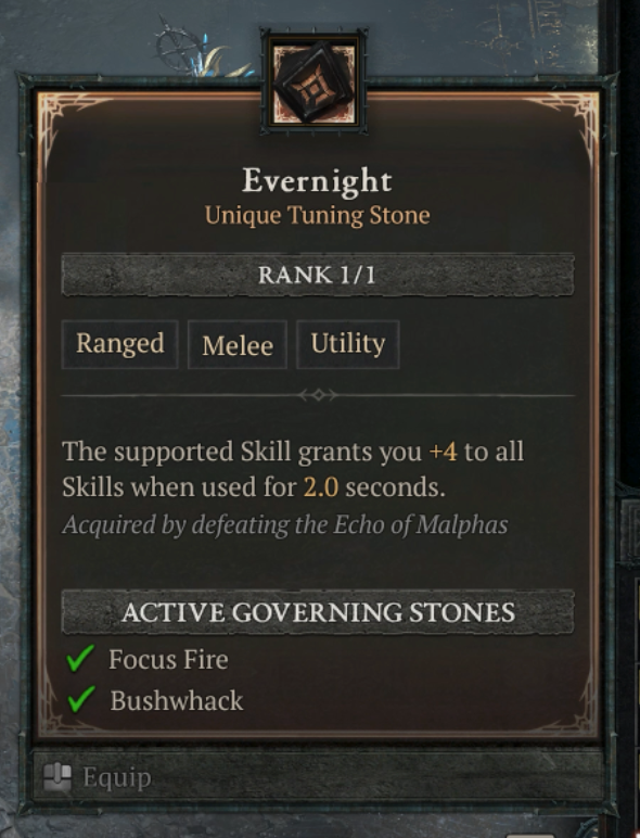 Evernight Unique Tuning Stone
