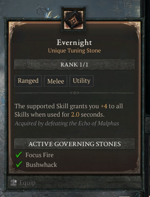 Unique Tuning Stone Evernight