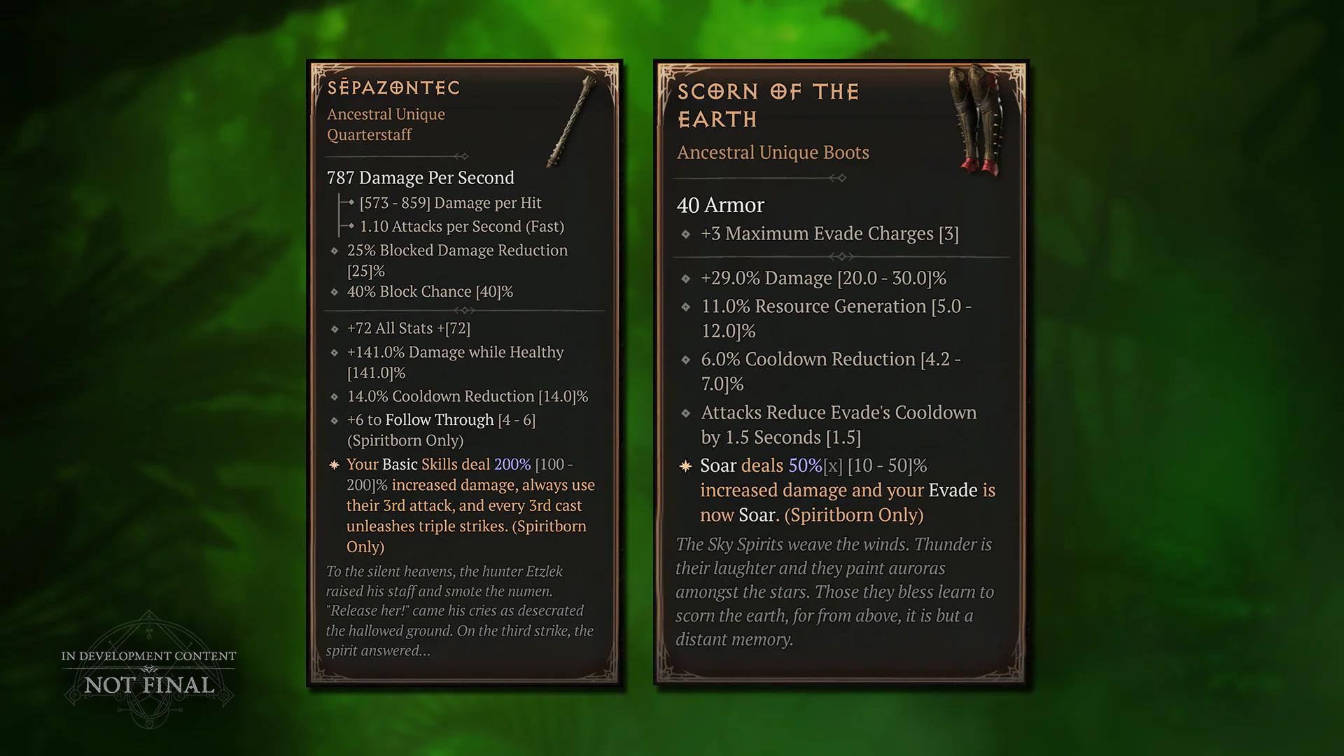 New Uniques Sepazontec and Scorn of the Earth