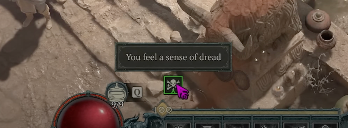 the "Dread" status effect