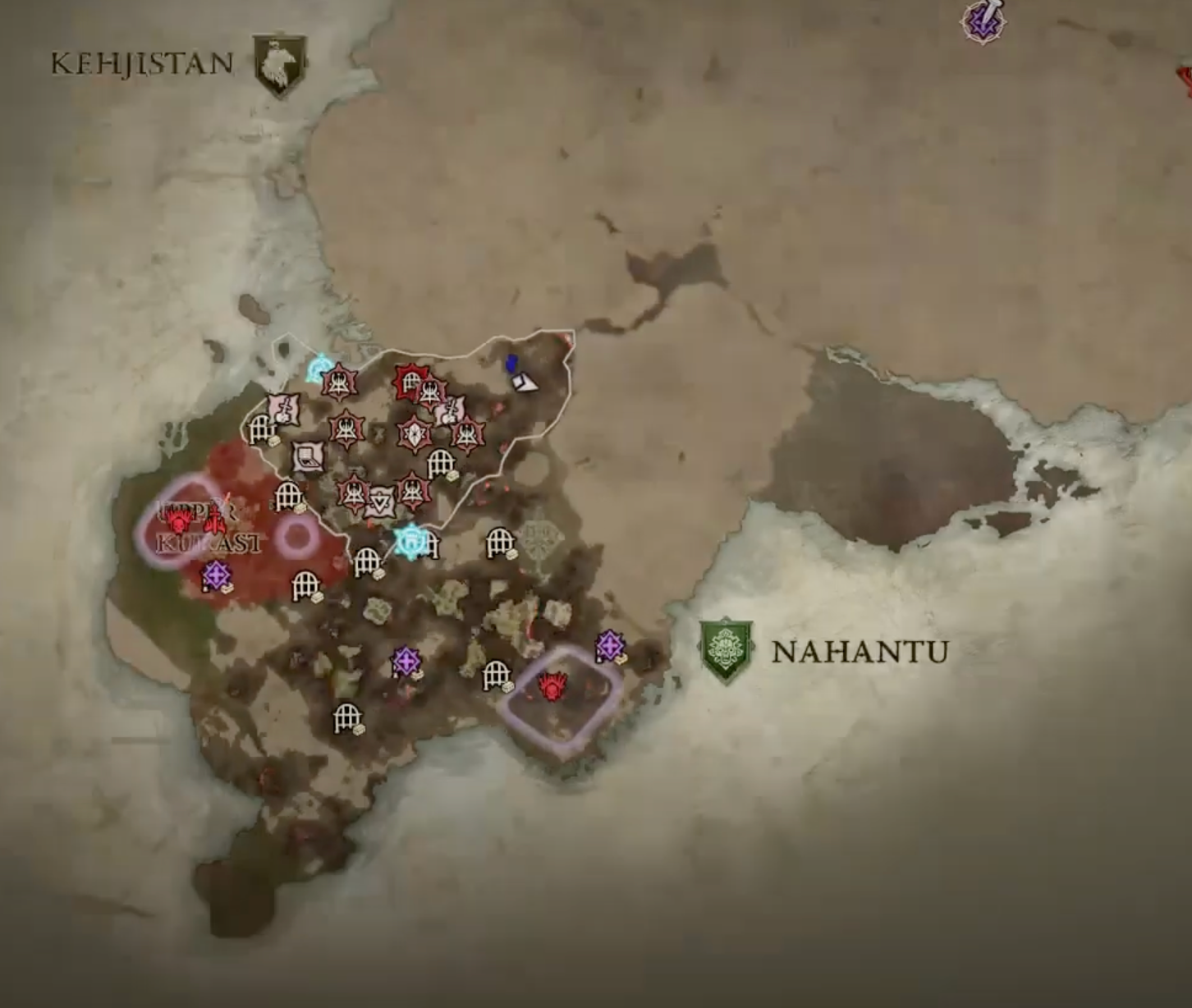 Preview of Nahantu region in game map