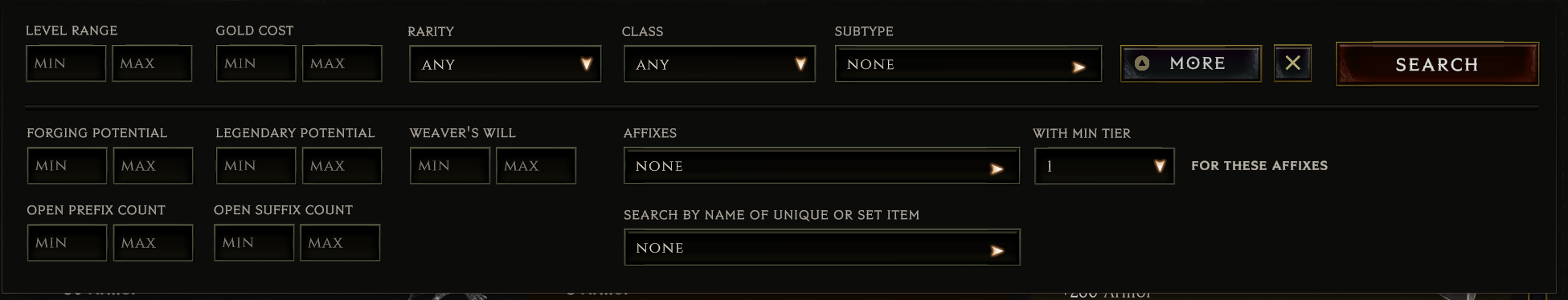 Item Buying Filter