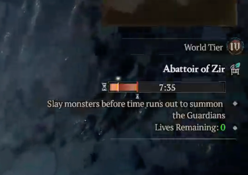 Abattoir of Zir Progress Timer