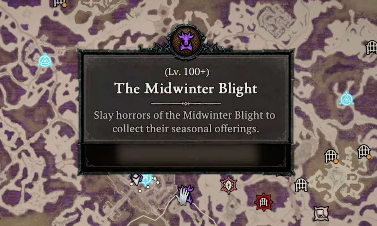 Midwinter Blight Event in Fractured Peaks