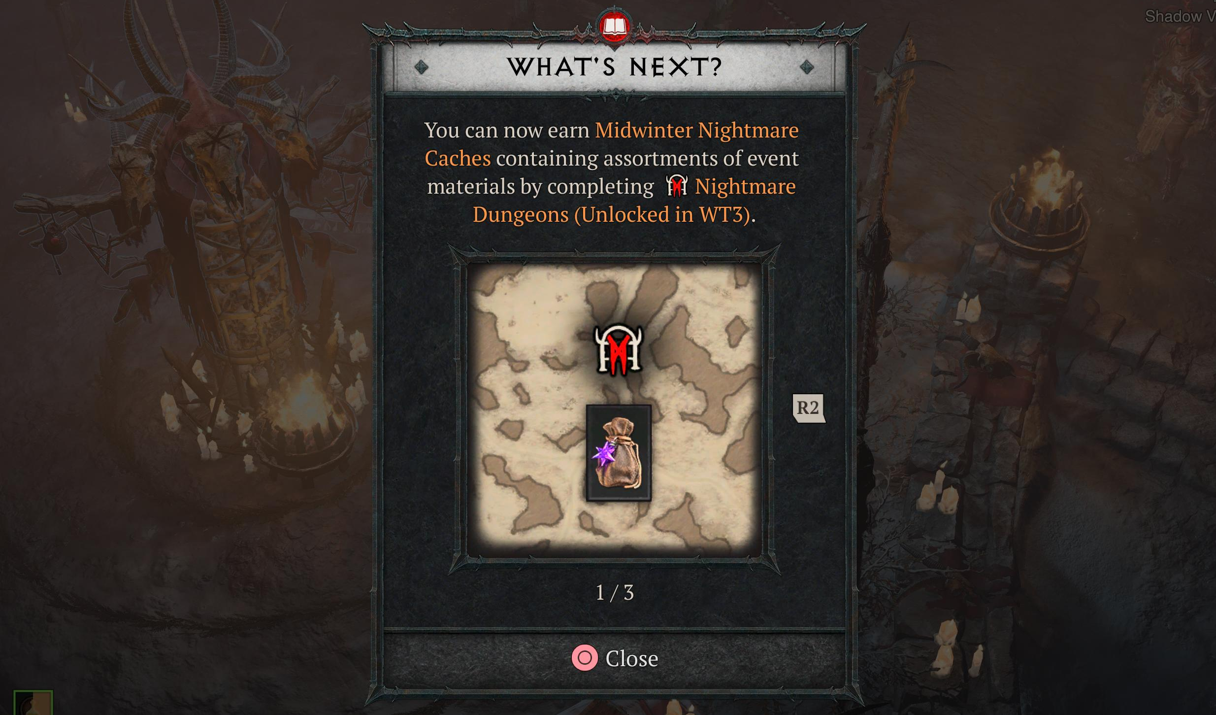 Earn Midwinter Nightmare Caches from Nightmare Dungeons