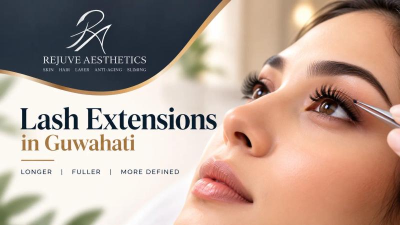 Lash extension styles and application information at a beauty clinic in Guwahati