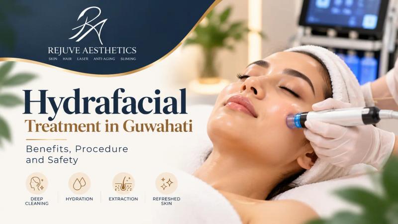 Hydrafacial treatment at Rejuve Aesthetics Guwahati for glowing and hydrated skin