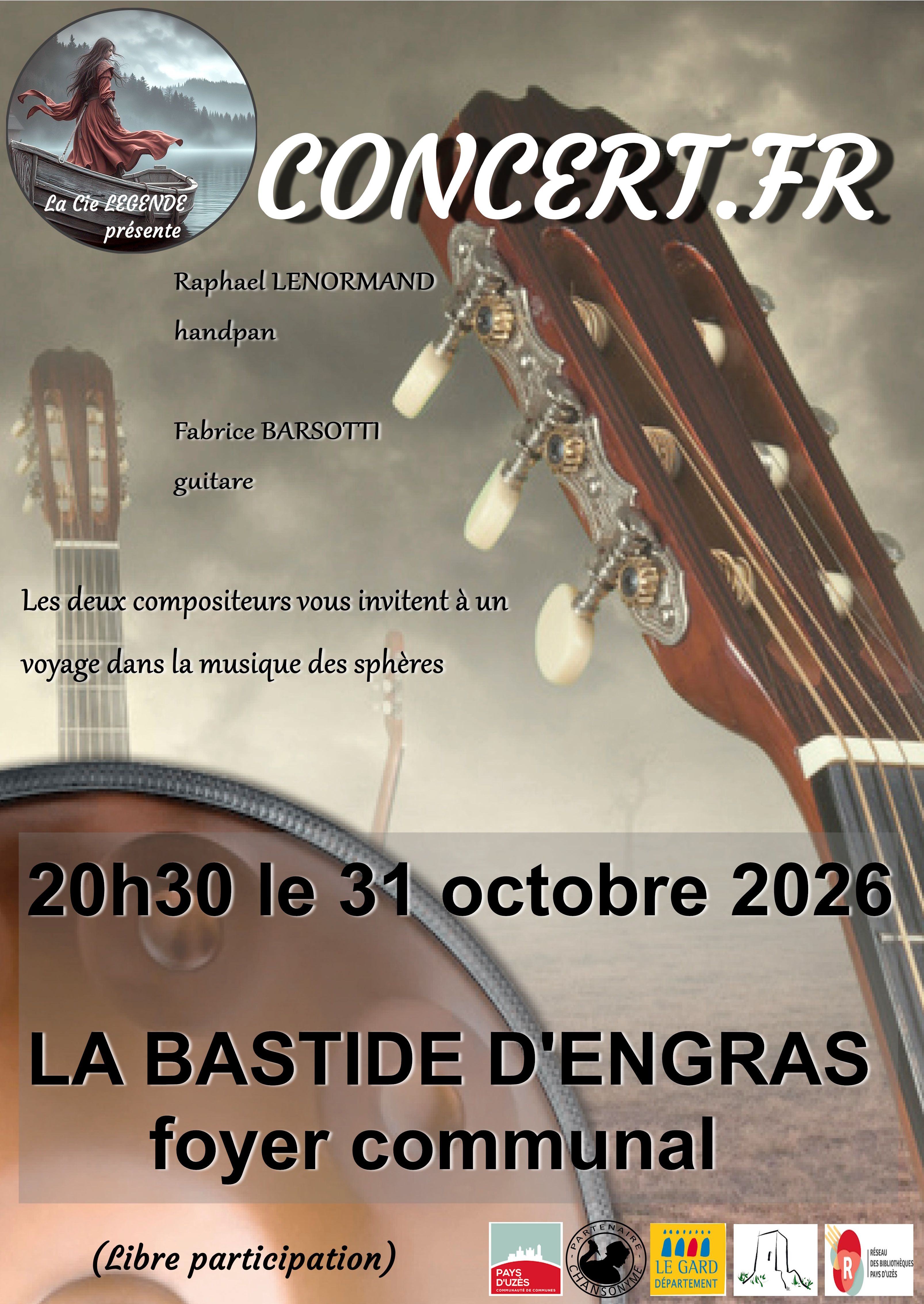 Concert Handpan & Guitare : Raphaël Lenormand & Fabrice Barsotti