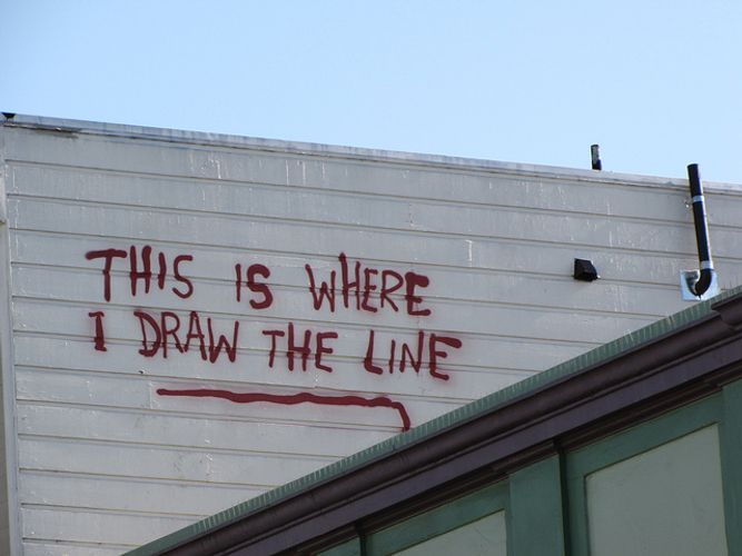 When Will You Draw The Line?