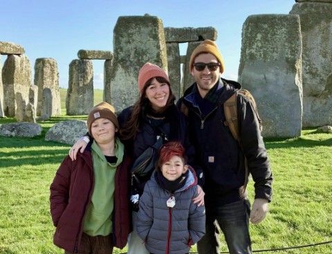 Danny Go! star Daniel Coleman with his family.