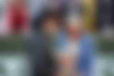 Björn Borg during a 2024 trophy presentation in Paris, France.