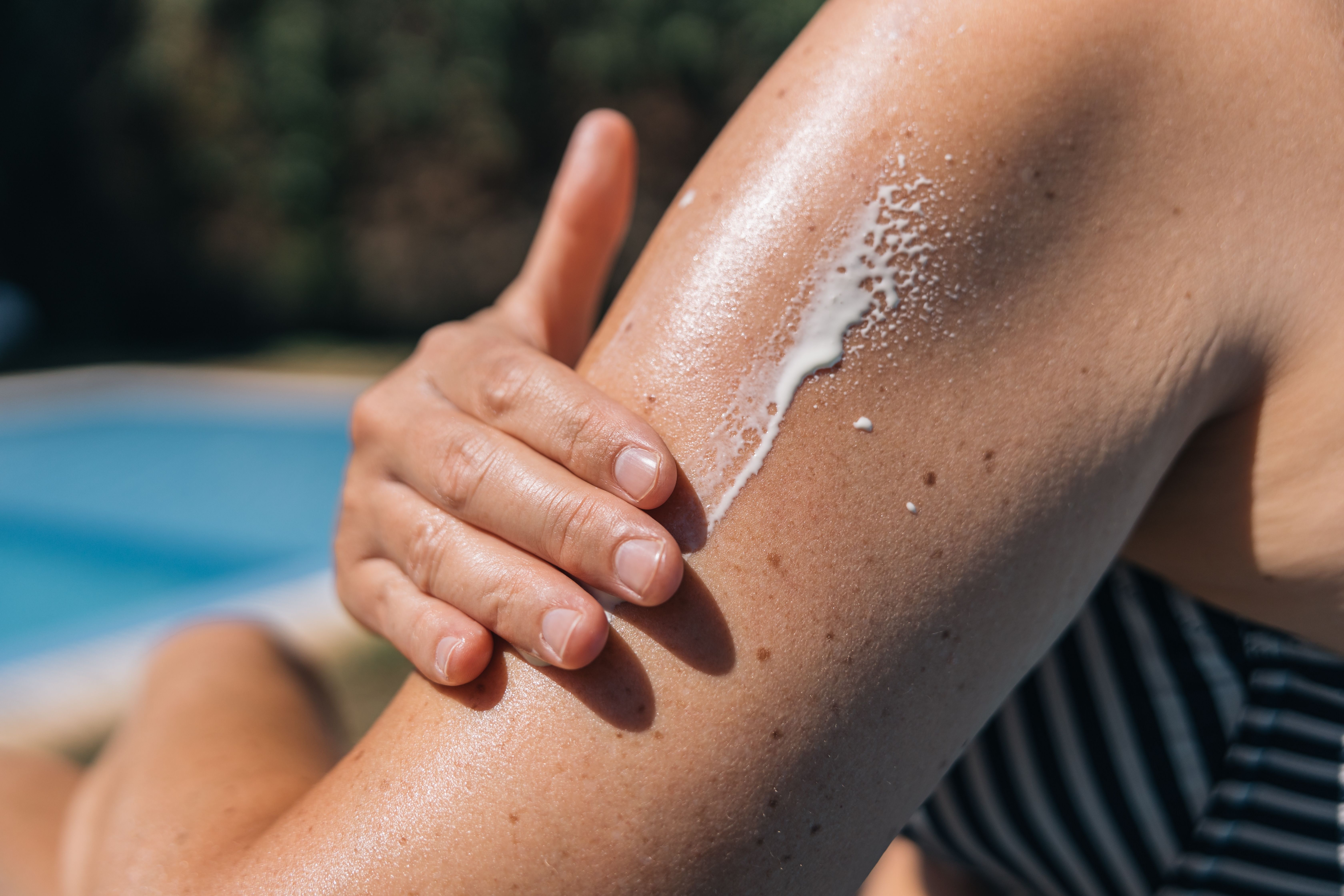 Applying Sunscreen