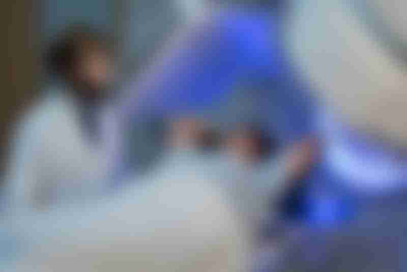 Female Patient Receiving Radiation Therapy