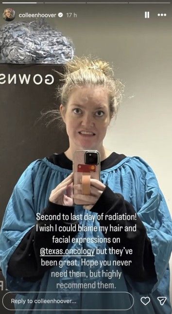 Colleen Hoover 2026 Instagram Cancer Treatment