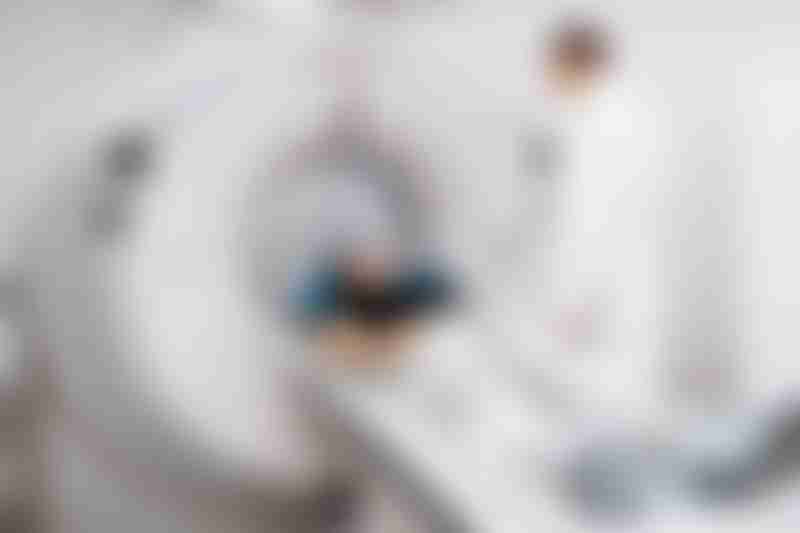 Doctor carries out imaging tests for liver cancer diagnosis