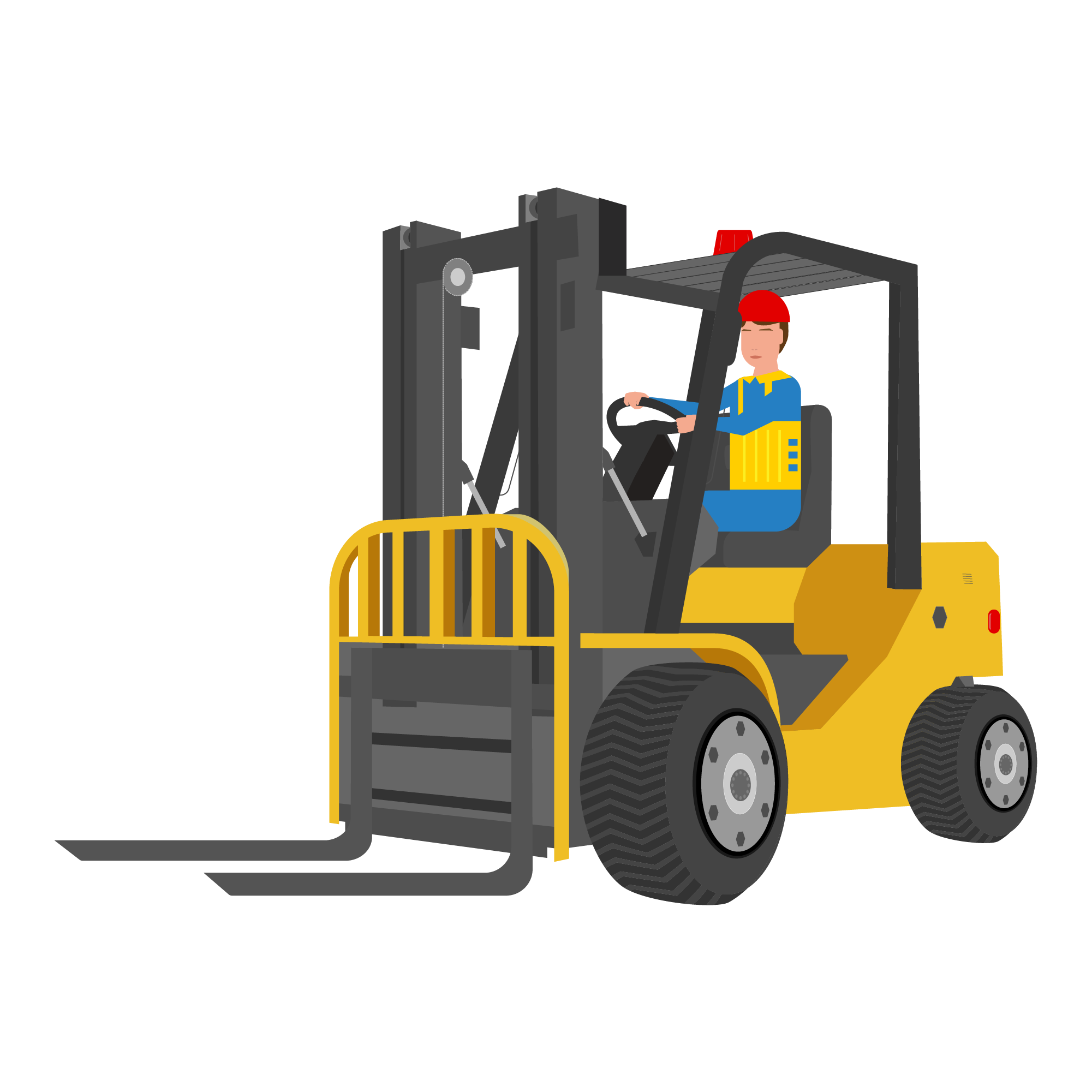 Forklift truck driver