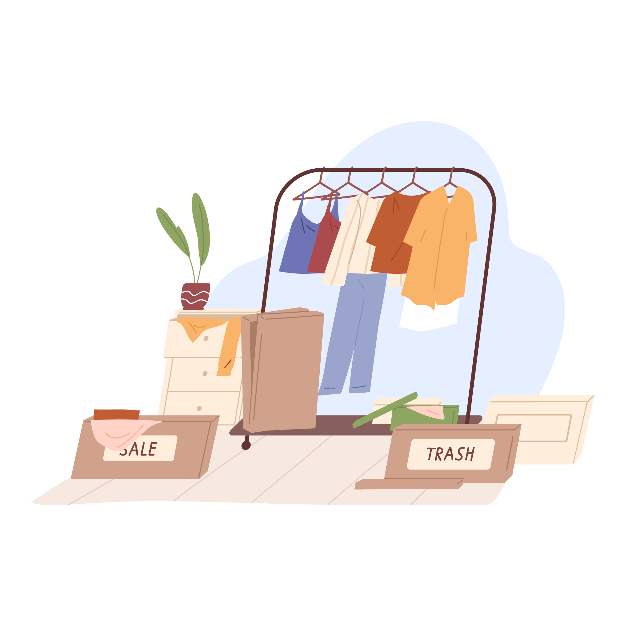 Future Plan Arrangements Clearing Clothes and Belongings