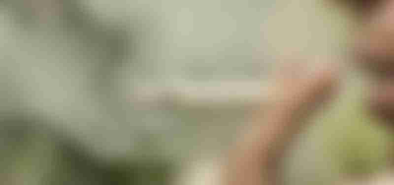 Man Smoking Cigarette