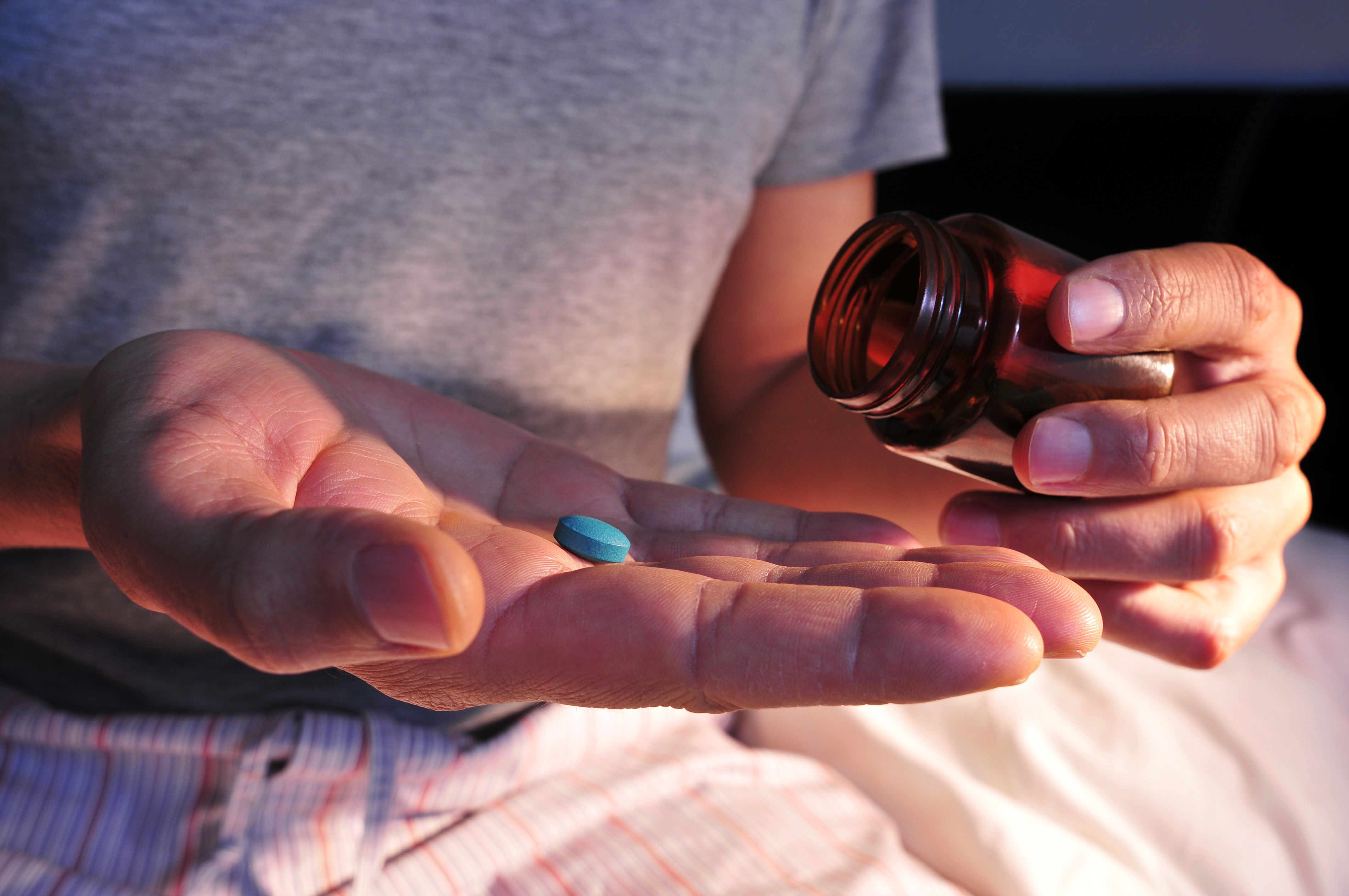 Man Taking Viagra