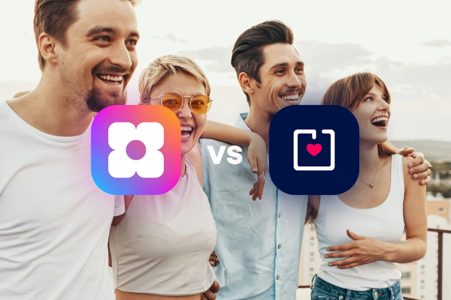 Sowfund vs Donorbox — a comparison graphic showing both app logos side by side over a background photo of four smiling friends with their arms around each othe…Sowfund vs Donorbox — a comparison graphic showing both app logos side by side over a background photo of four smiling friends with their arms around each other.