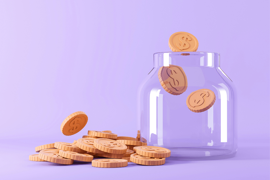 Jar collecting donations