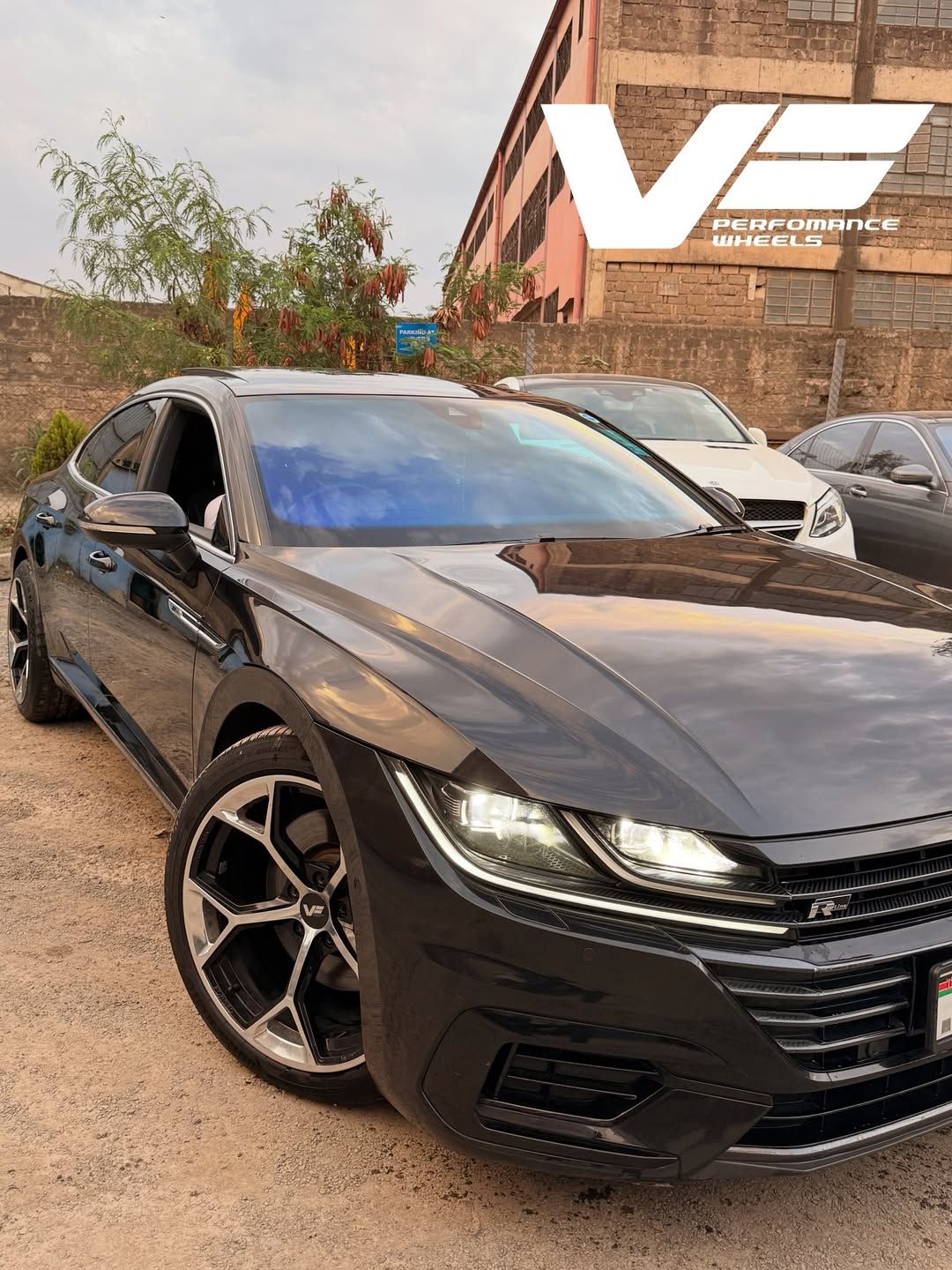 Velocity Forged wheel on car — angle 2