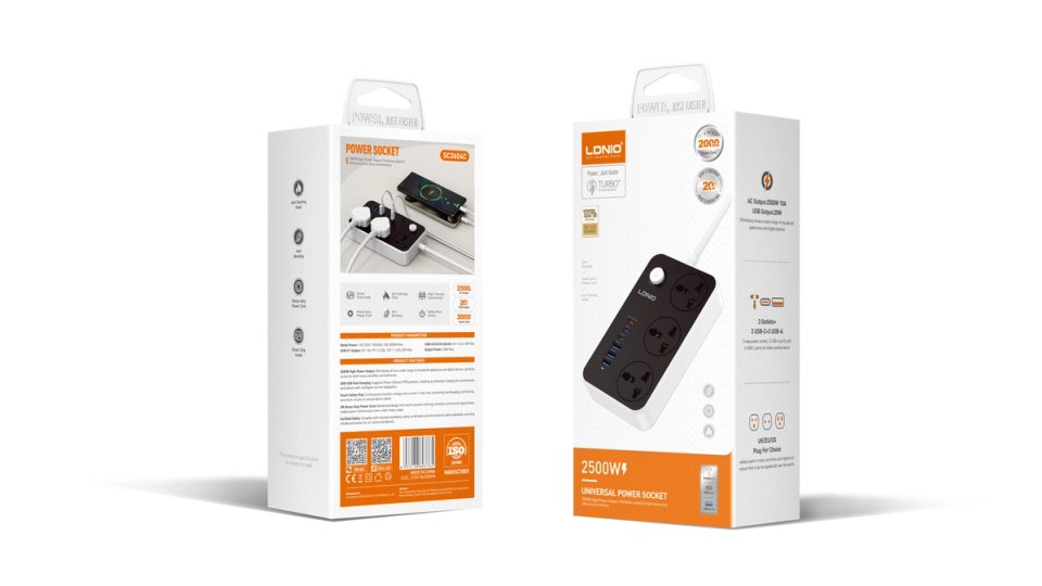 LDNIO SC3604C — empaque