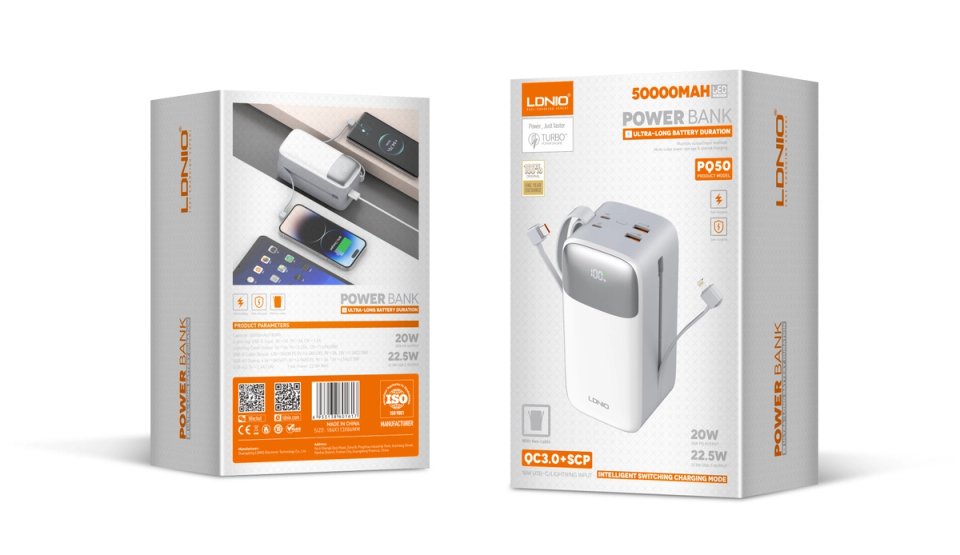 LDNIO PQ50 — empaque