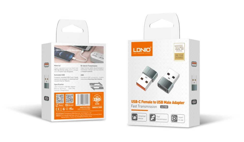 LDNIO LC150 — empaque