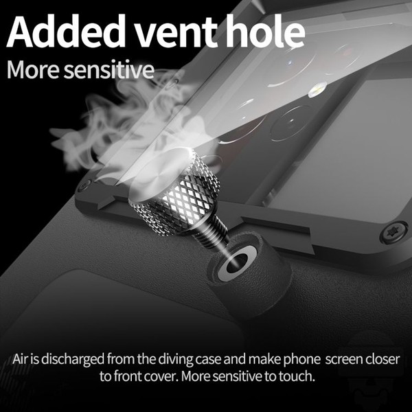 Diving Shell Gen2 Upgrade IP68 Waterproof Phone Case(Black) - View 6