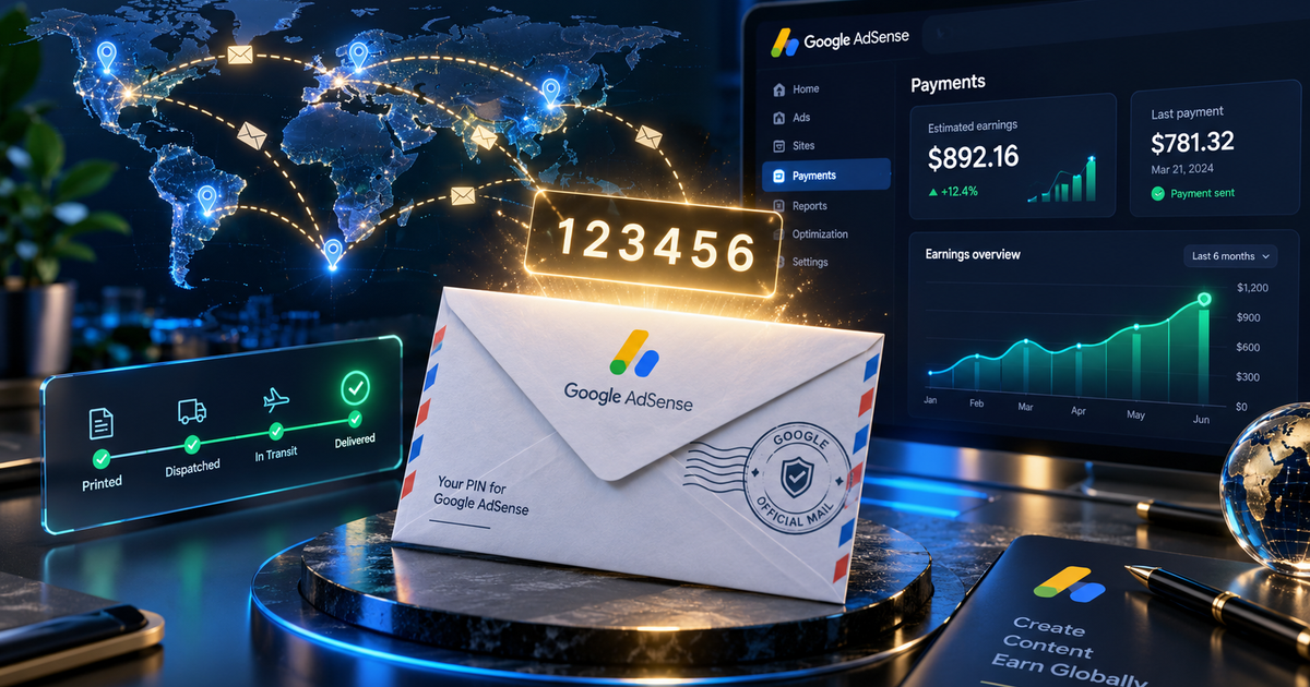AdSense PIN Not Received? Step-by-Step Fix & Manual Verification