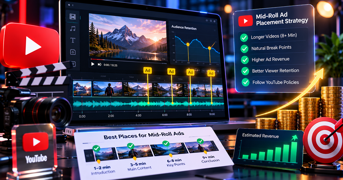 YouTube Mid-Roll Ad Strategy: Timestamps to Maximize RPM