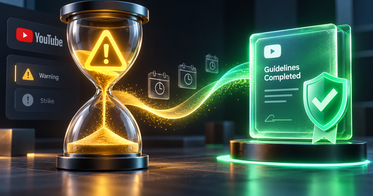 YouTube Guidelines Warning vs Strike: Policy Training Expiry