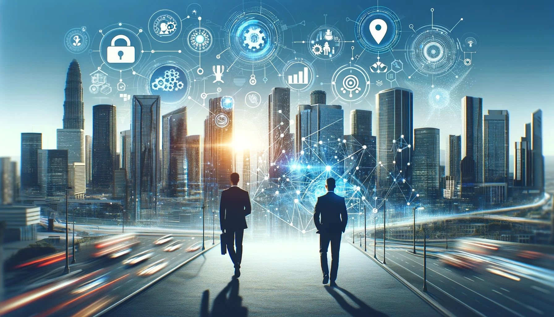 Dois Empreendedores Caminhando