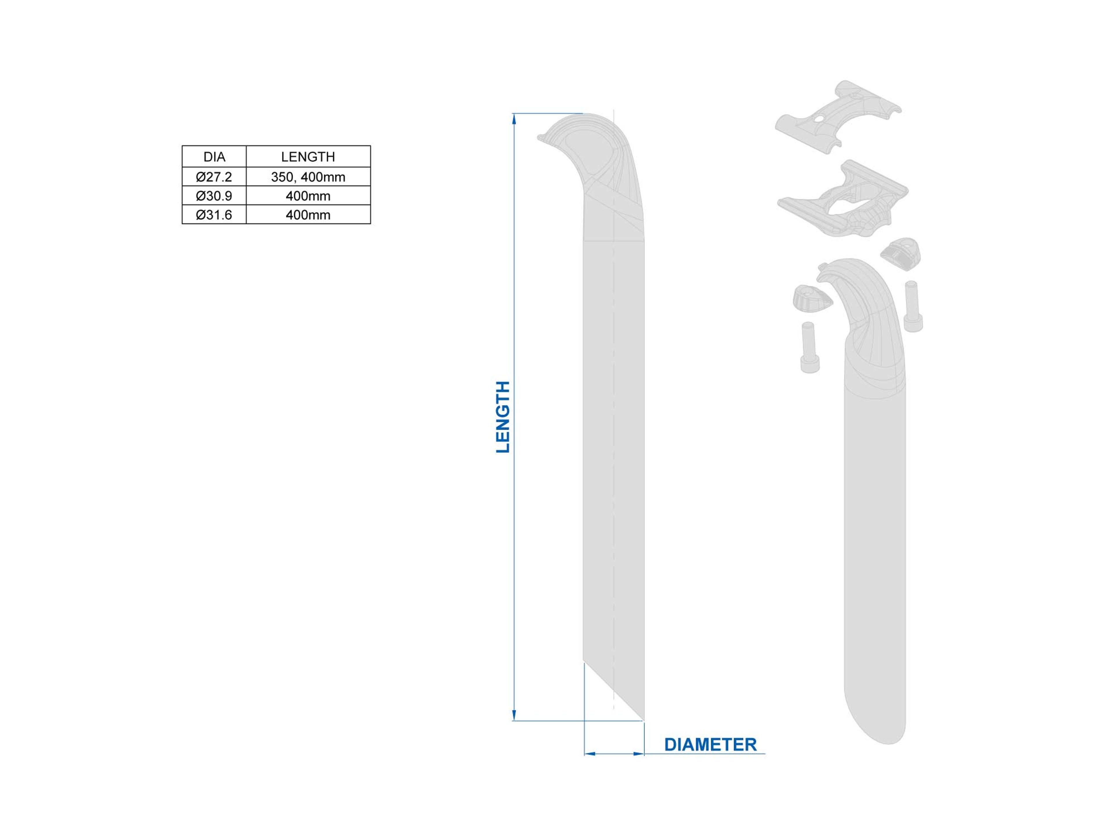 TSHU Carbon Link Flexlogic Seatpost 1 Design