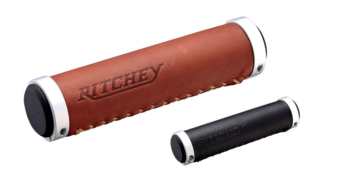 Leather handlebar online grips