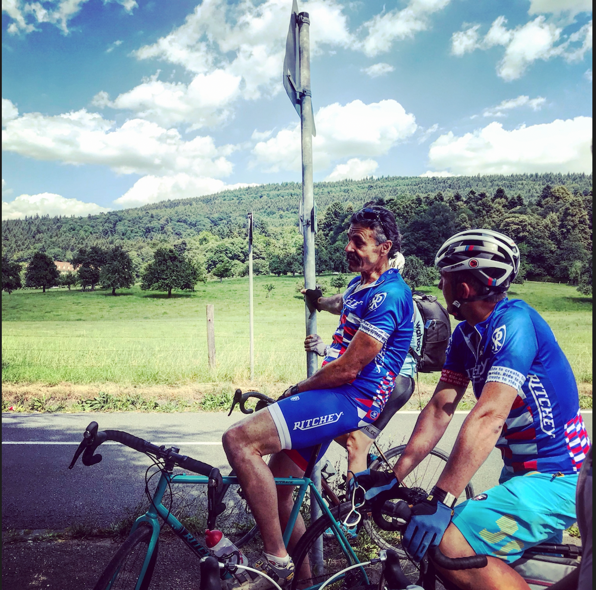 Tom Ritchey riding in Germany