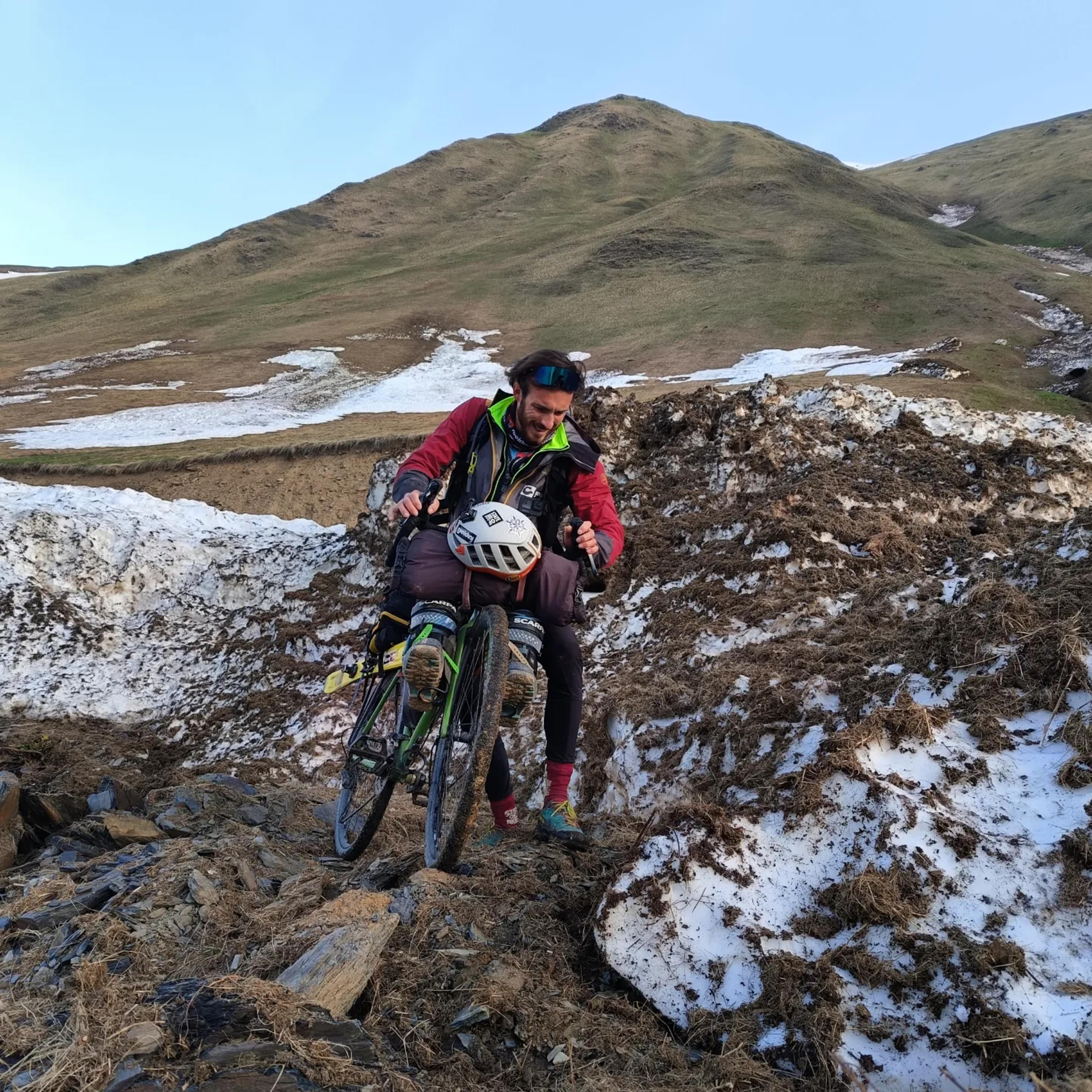 The Ritchey Outback with Ettore Campana out back in the Caucasus