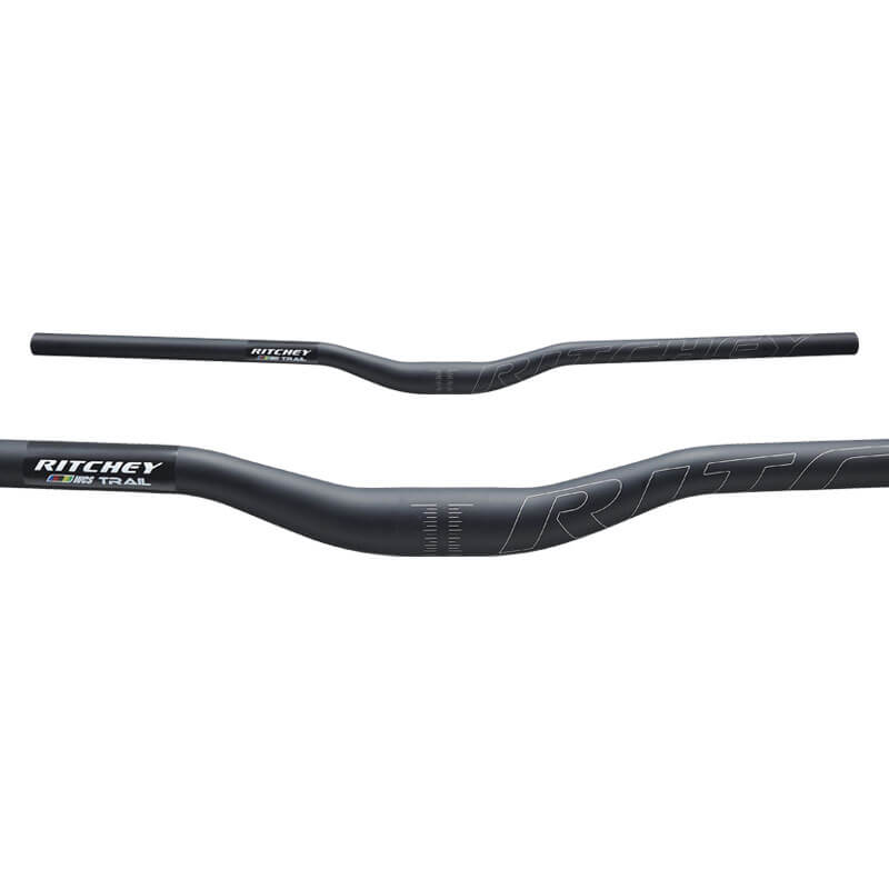 Guidon Ritchey WCS Trail Rizer 800 Mm - Noir Mat, Aluminium, Pour VTT Et Vélo De Route