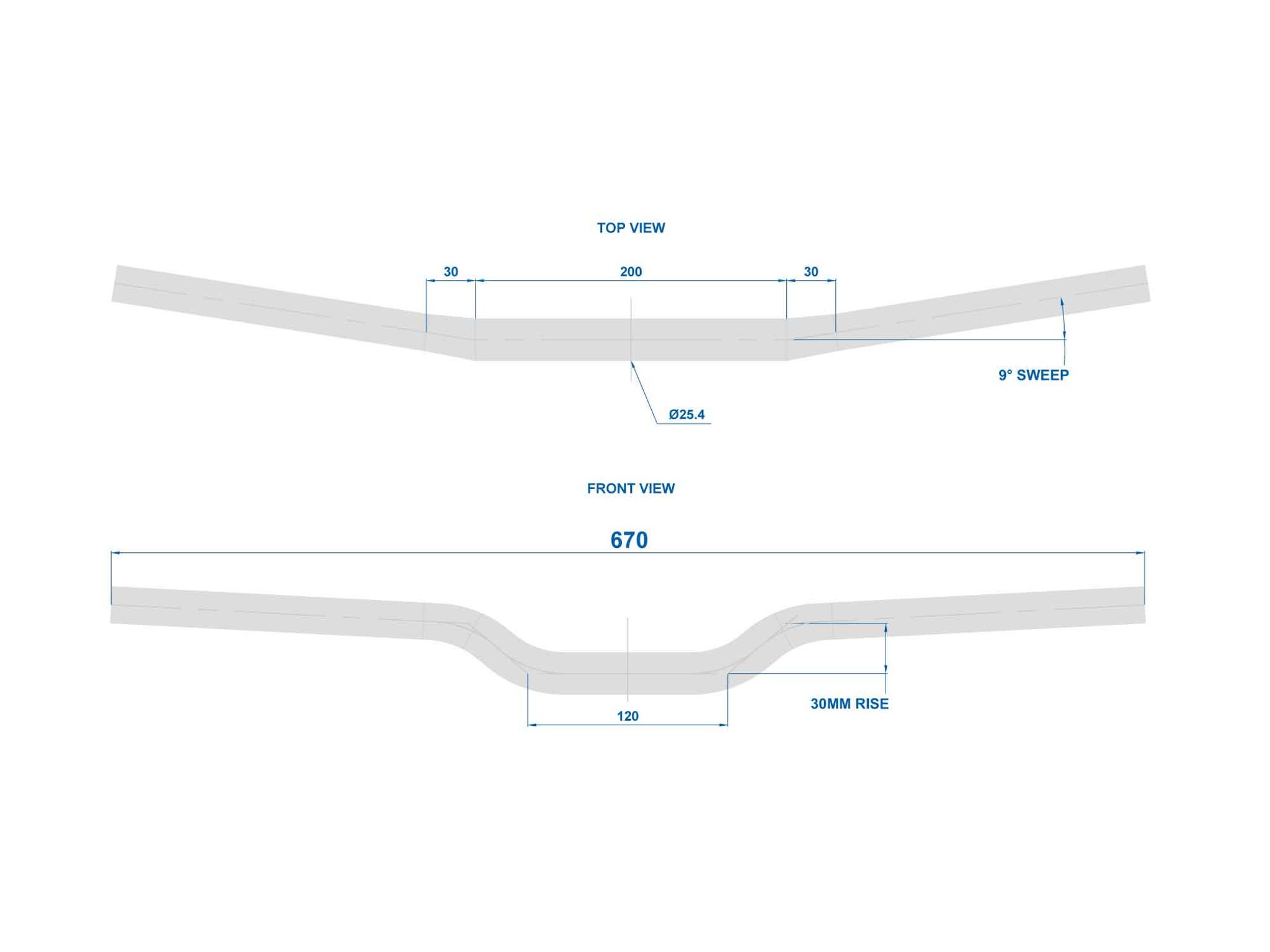 RL1 Rizer Handlebar - 25.4