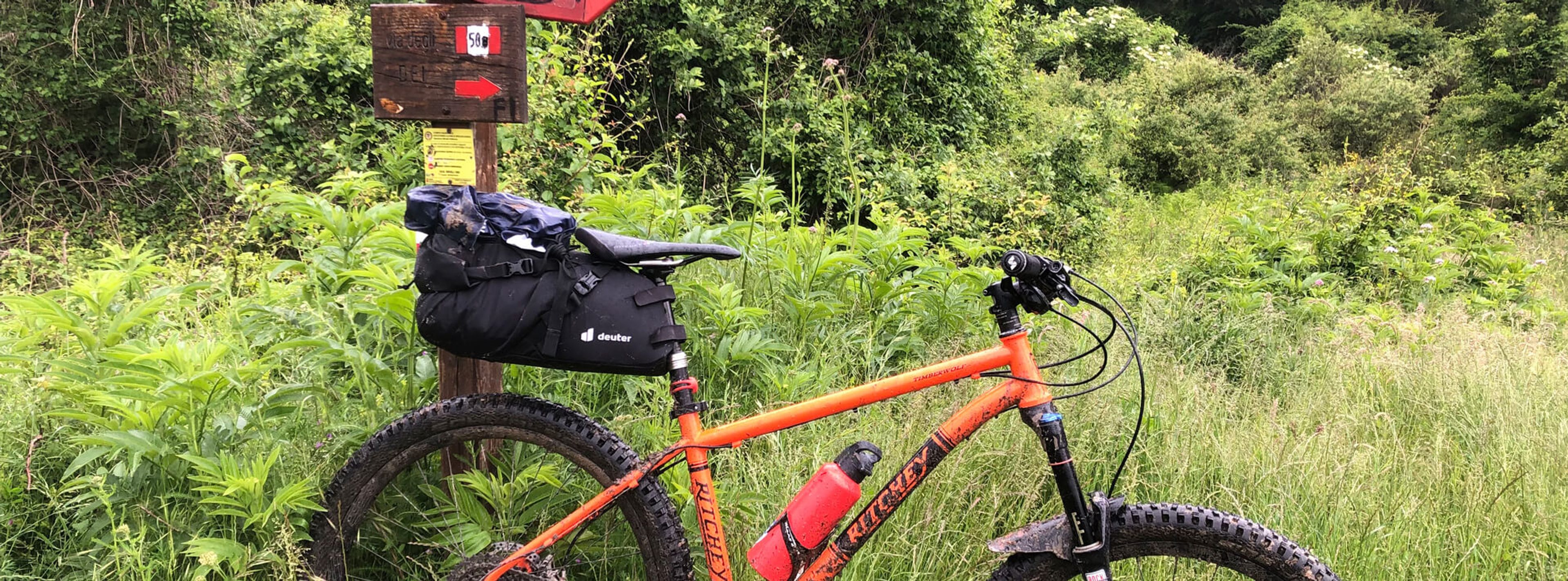 The Ritchey Timberwolf ready for the Via degli Dei