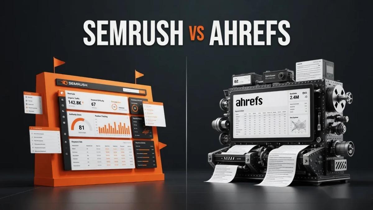 Editorial cover for Semrush vs Ahrefs: Which SEO Suite Fits Demand Work?