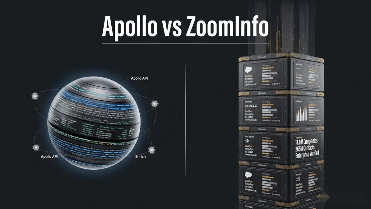 Editorial cover for Apollo vs ZoomInfo: B2B Data and Outbound Platforms