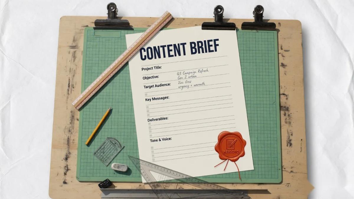 Editorial cover for Cornerstone Content Brief Template