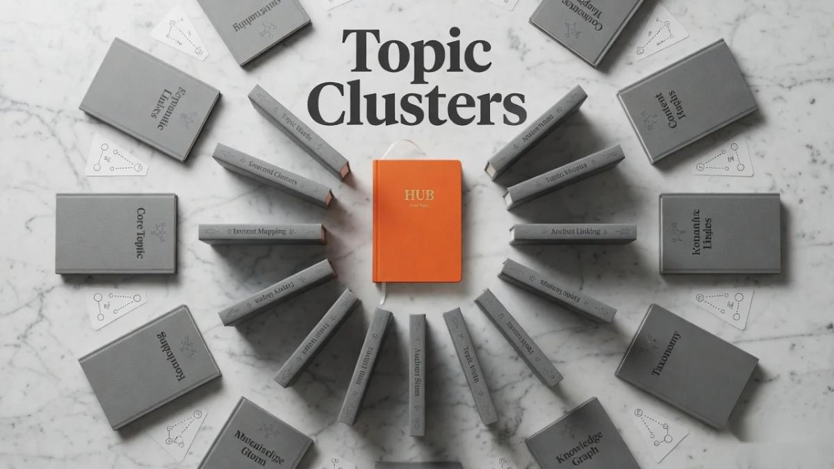 Editorial cover for Build a Topic Cluster That Actually Compounds