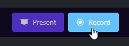 VideoCom Presenter's Record Button