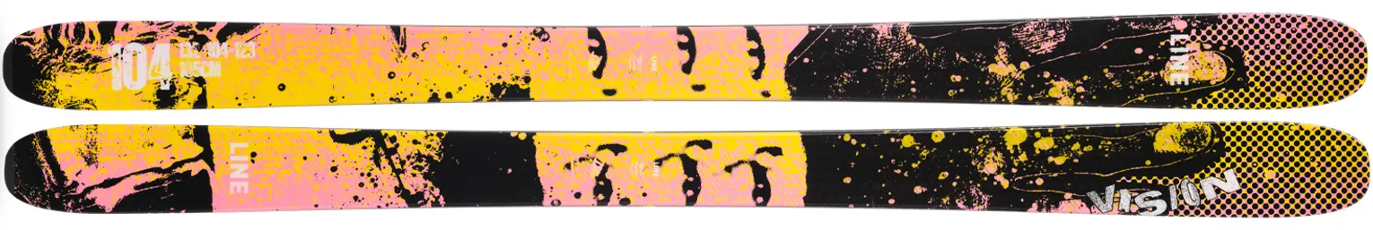 2025 Line Vision 104 Skis - 2025 Line Vision 104 Ski Graphics

